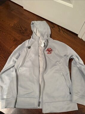 New Balance Boston College Light Gray Zip-Up